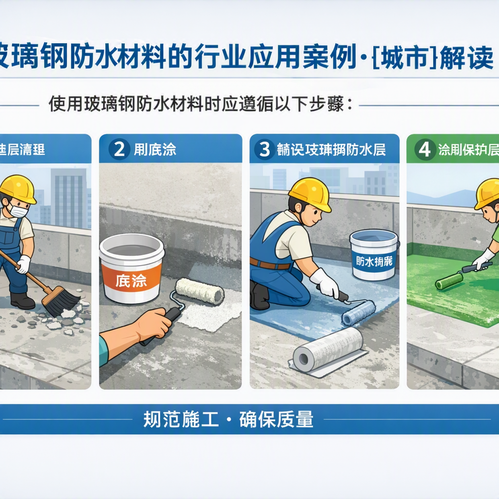 玻璃钢防水材料的行业应用案例，海东解读